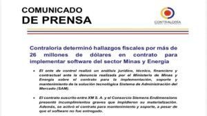 Negocio energético en rojo: contrato dejó hueco de USD 26 millones