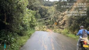Derrumbes obligan a cerrar paso entre Las Delicias y Río Piedras, en La Unión